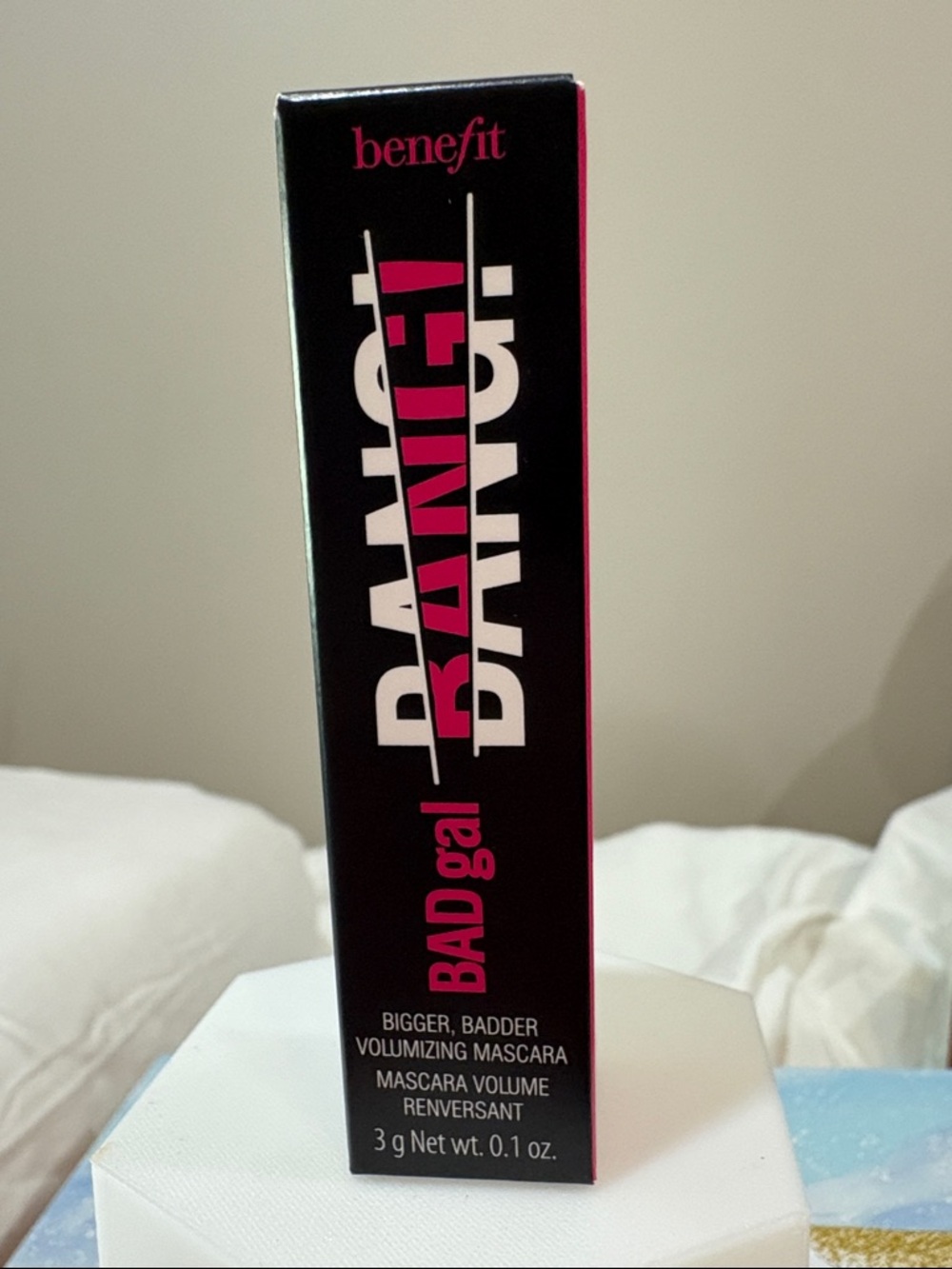 3/$25 Benefit Cosmetics BADgal BANG! Volumizing Mascara Intense Pitch Black 3g